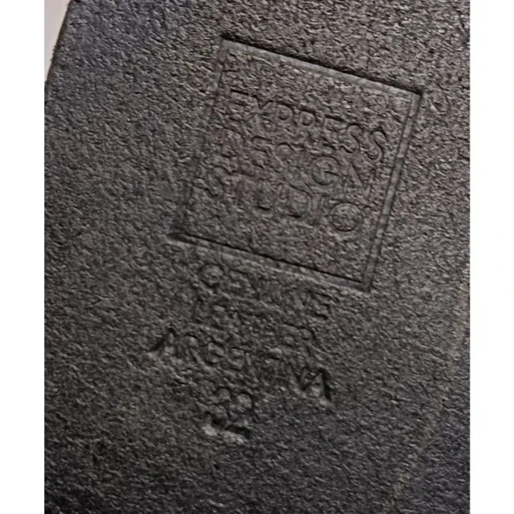 Genuine Leather Belt Women 32 (M) Black Western Cowgirl Boho Eyelets Statement - Picture 9 of 9